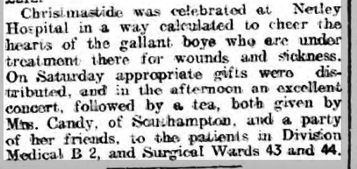 Christmas at Netley Hospital