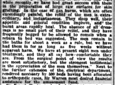 Whirlpool Baths at Netley Hospital 1918