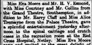 Grand Theatre visits Netley Red Cross Hospital