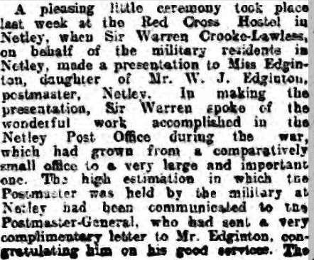 Past Lives + Times of Netley Village - Edginton