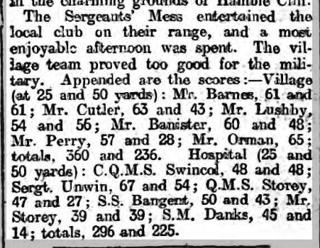 Sergeants' Mess takes on Netley Rifle Club