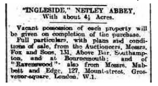 Ingleside House, Netley Abbey for Sale