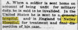 Netley Military Hospital Names' database