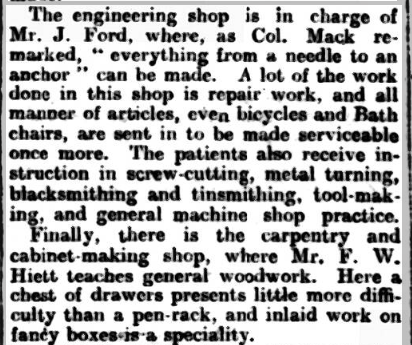 Ministry of Pensions at Welsh Hospital Netley