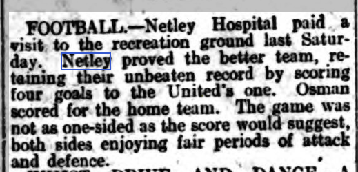 Football at Netley Hospital 1925