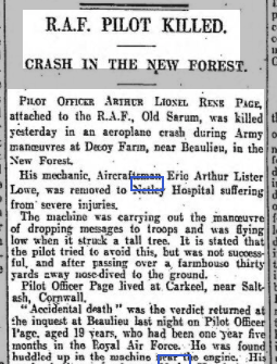 Aircraftsman Eric A L Lowe at Netley Hospital 1926