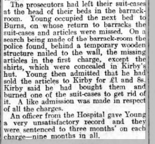 Serious Thefts at Netley Hospital 1927?