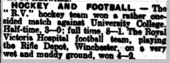 Hockey + Football Teams at Netley Hospital 1928
