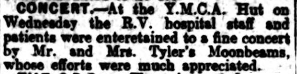 Concert at the YMCA Hut, Netley Hospital 1928