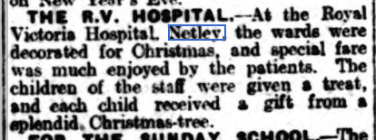 Netley Hospital Staff Children's Treats at Christmas