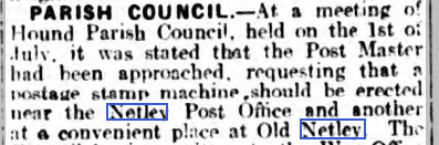 Postage Stamp Machine at Netley