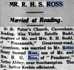 Past Lives and Times of Netley Village - Ross