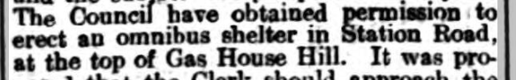 New Omnibus Shelter in Station Road, Netley 1932
