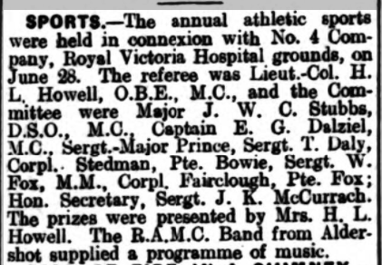 Annual Sports Day at Netley Hospital 1933
