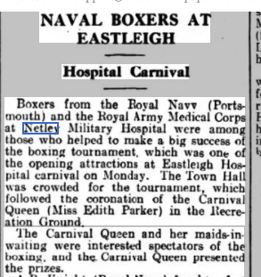 Naval + Medical Boxers at Eastleigh Carnival