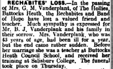 Past Lives and Times of Netley Village - Vanderplank
