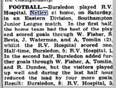 Royal Victoria Hospital Football Team in action 1936