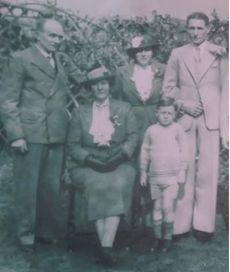 Photo received from Chris Meikle family photo in 1937