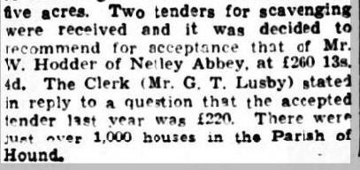 Scavenging Tenders at Netley Abbey 1938