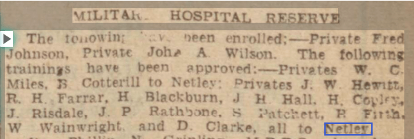 Military Hospital Reserve Netley 1939