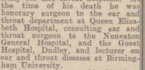 Major Douglas Marsh at Netley Hospital 1939