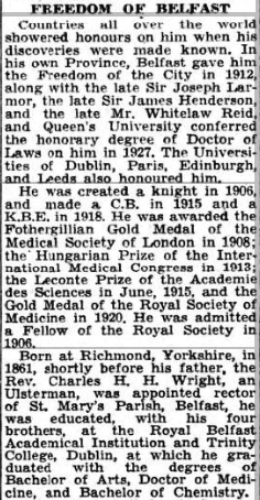 Sir Almroth Wright at Netley Hospital