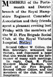 Royal Hampshire Regiment Comrades at Netley Hospital 1948