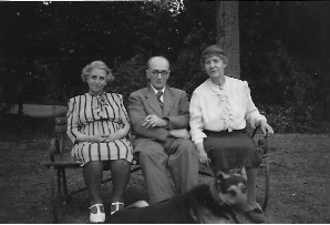 Elsie, George and Ida at Ingleside 1949