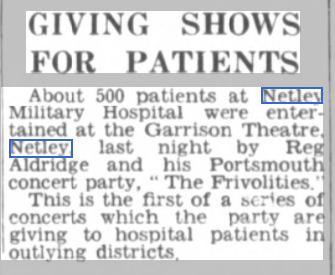 Past Lives + Times of Netley Hospital 1950