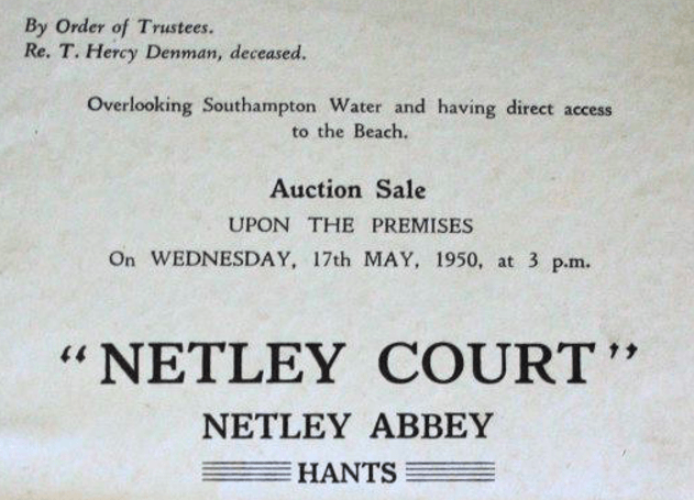 Major T H Denman at Netley Abbey 1930 - 1950