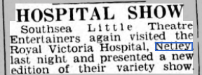 Southsea Little Theatre re-visits Netley Hospital 1951