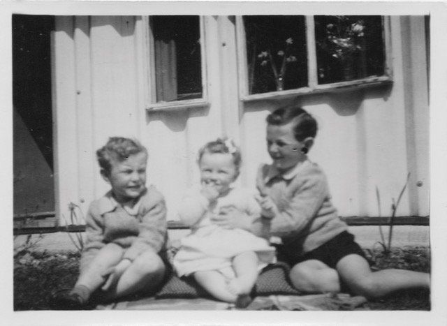 Robin McIsaac at Netley Abbey Village in 1951