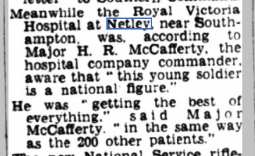 Terry Dene at Netley Hospital 1959