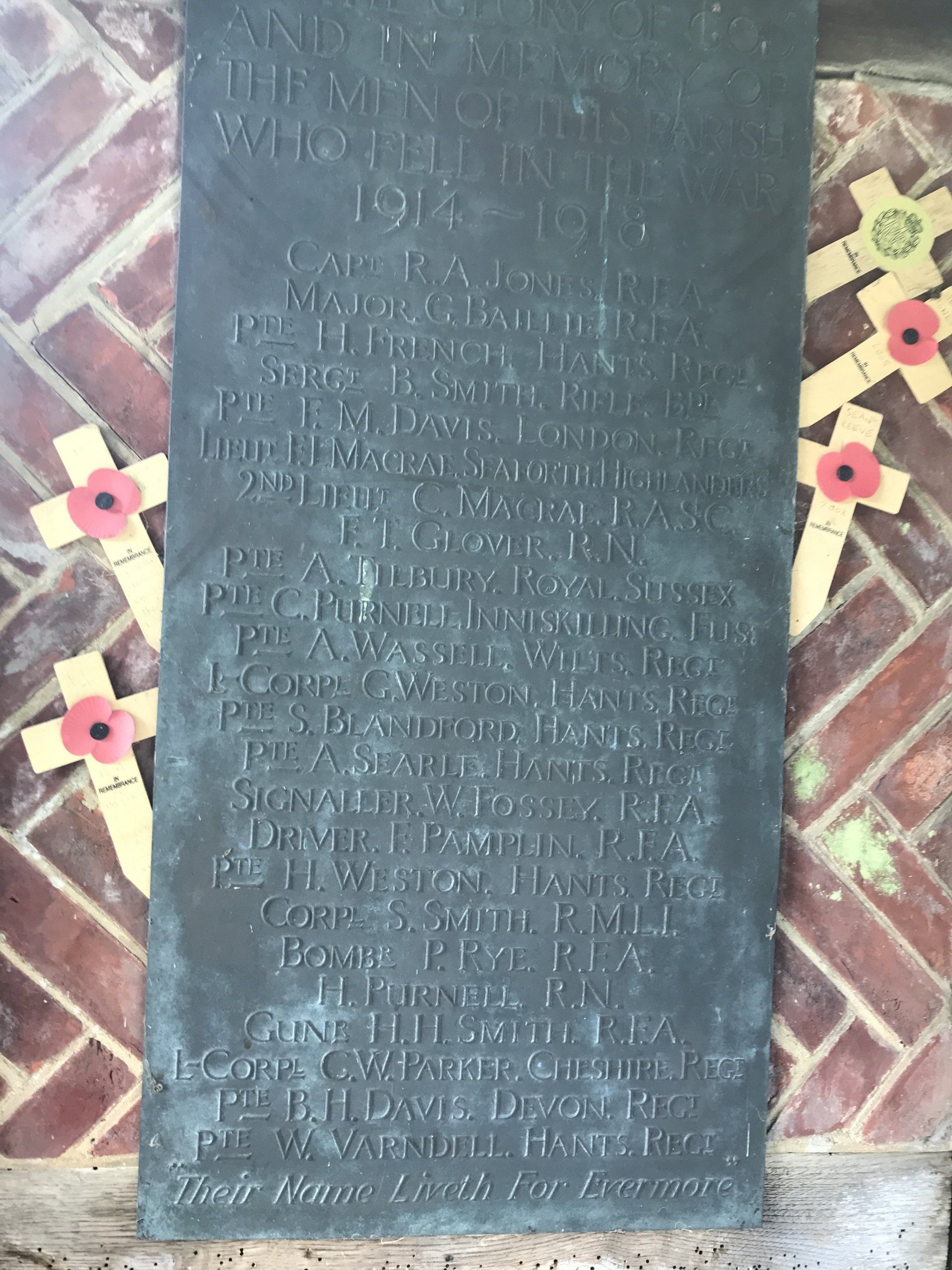 Memorial to Fallen in Great War at Meonstoke