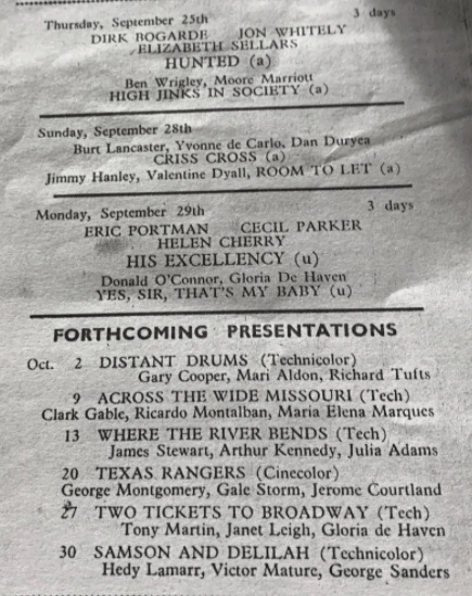 What's On in Abbey Cinema?