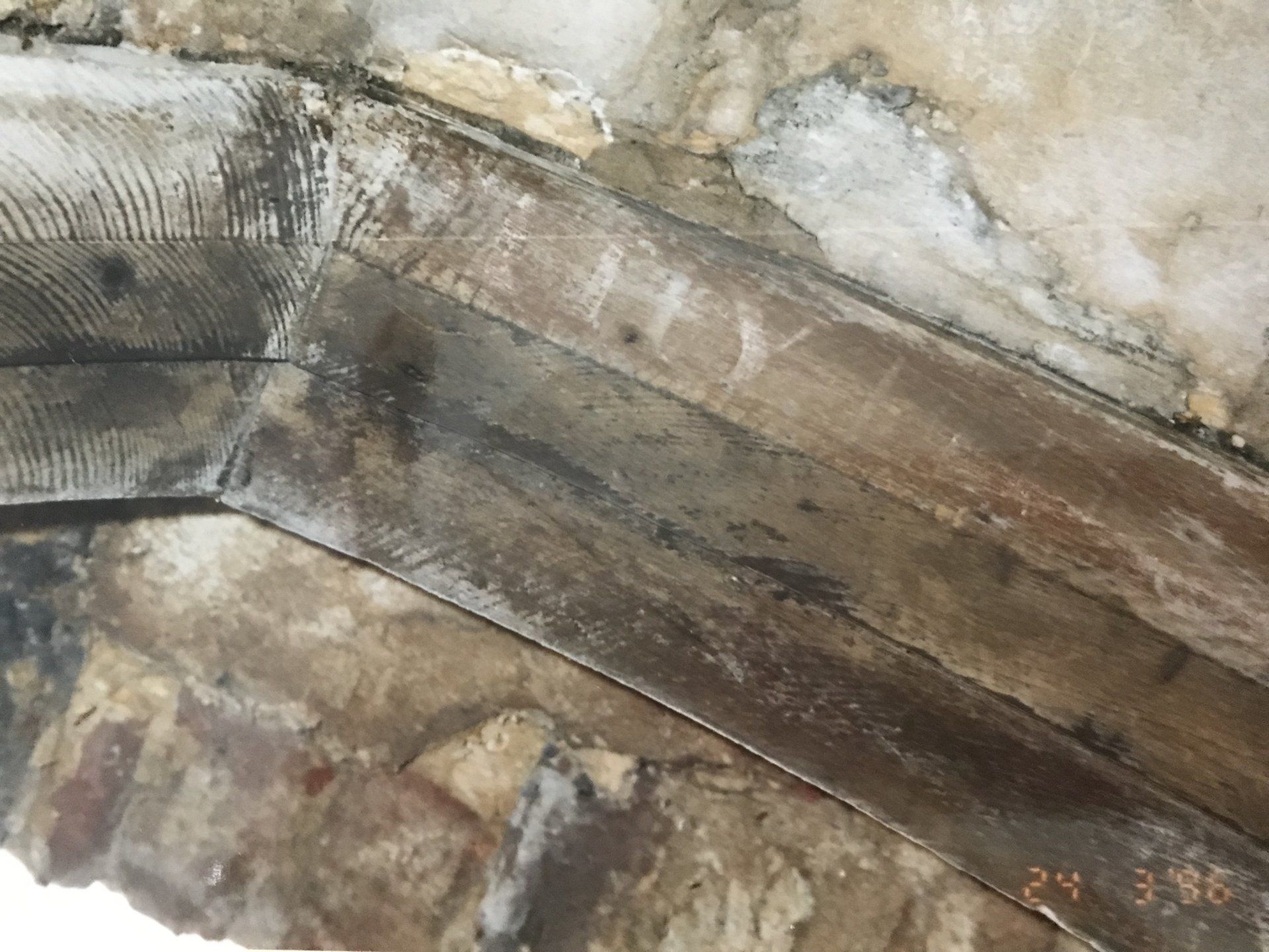 Received from source Inscription above shop at Netley Abbey ruins