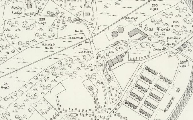 Site of Gas Works, Netley Hospital Gas Works at Netley Hospital