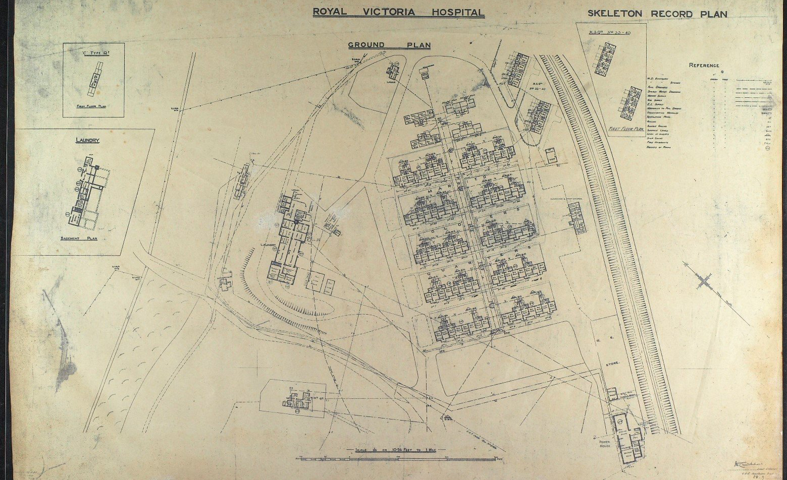 Map courtesy of Paul Keast, thank you Netley Hospital Grounds Plan
