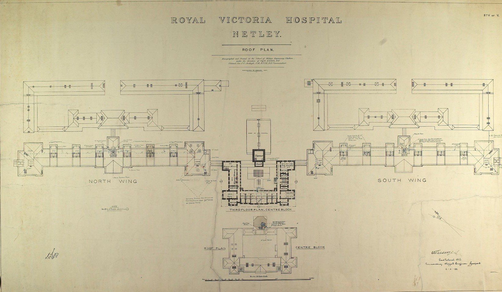 Map courtesy of Paul Keast - thank you Royal Victoria Military Hospital, Netley