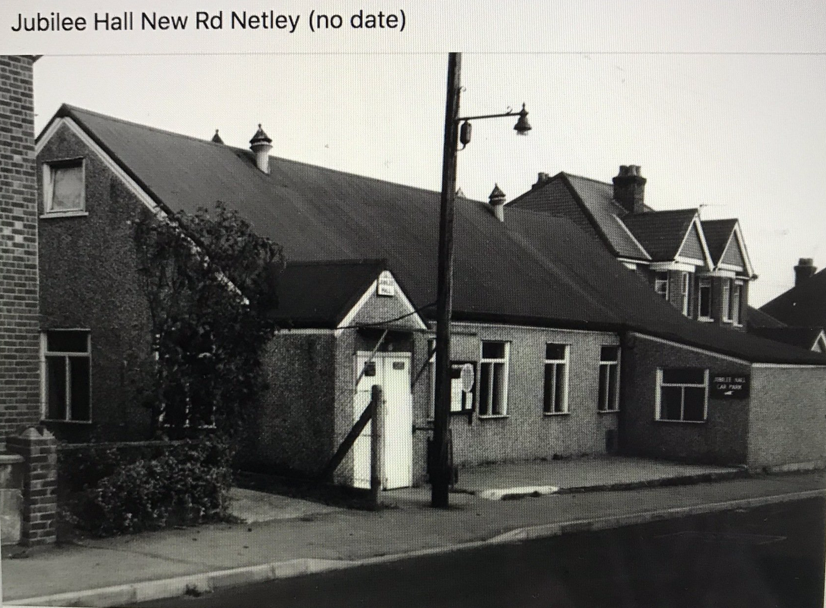 Jubilee Hall New Road Netley
