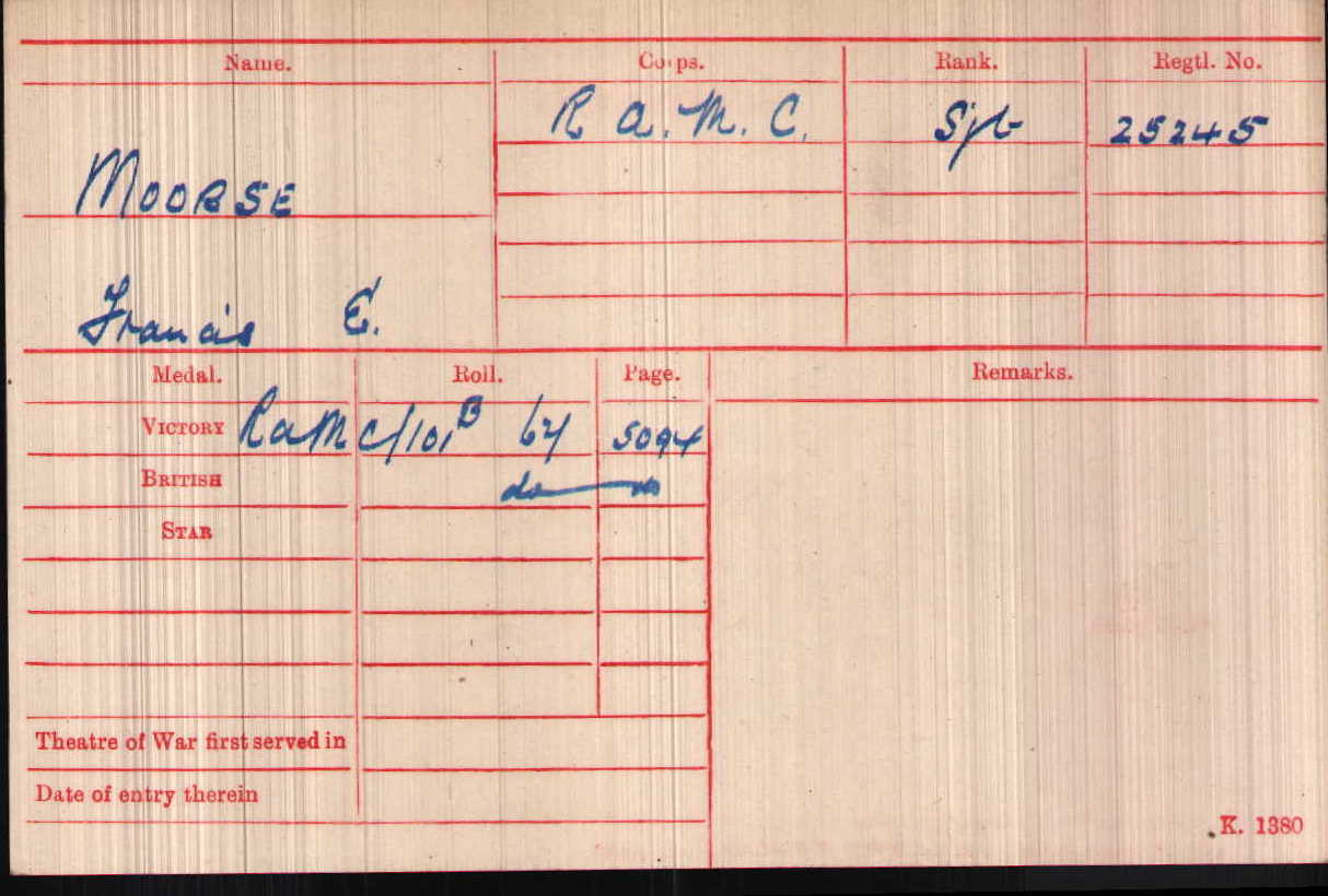 Downloaded from Ancestry Shared Netley Hospital Stories - Hobbs, Moorse