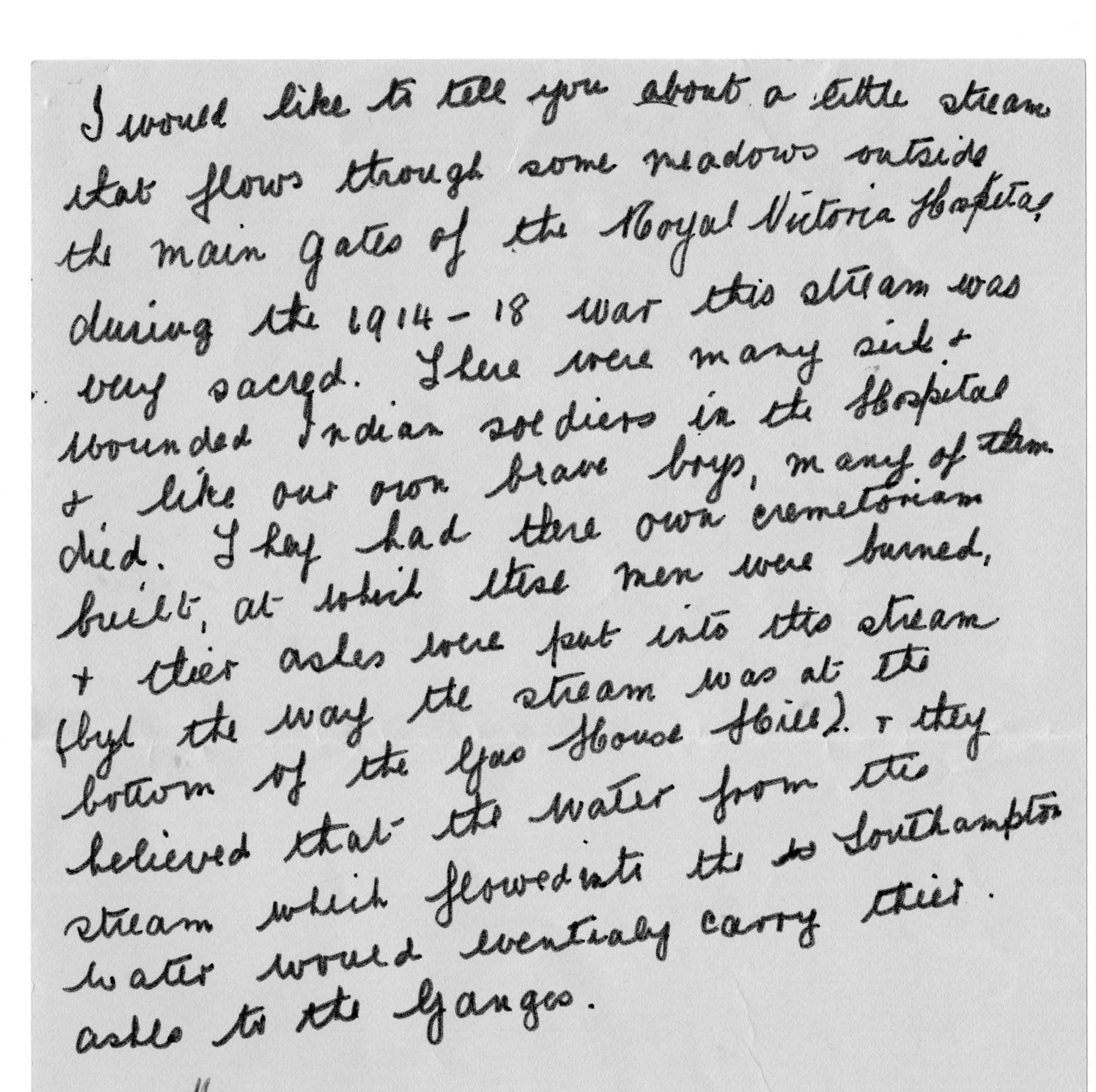 Memories about Indian Soldiers at Netley Hospital