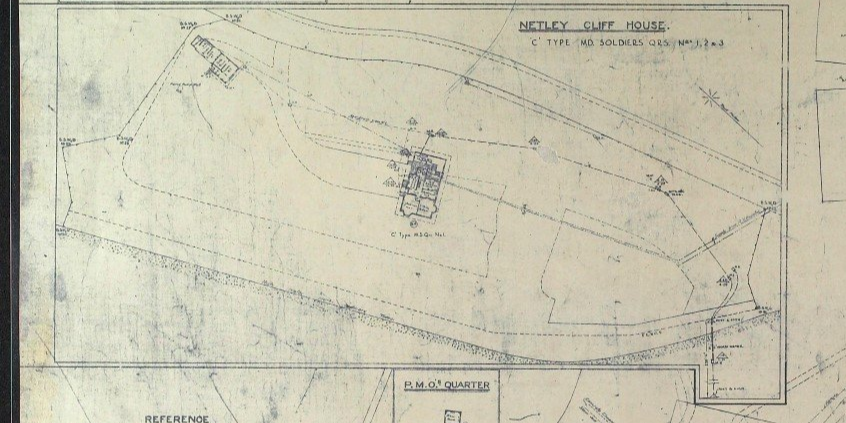 Map - Courtesy of Portsmouth District War Office Plan for Netley Cliff rebuild