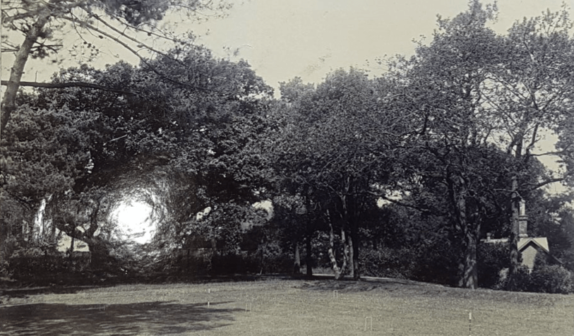 Lawn at Netley Cliff in 1900s