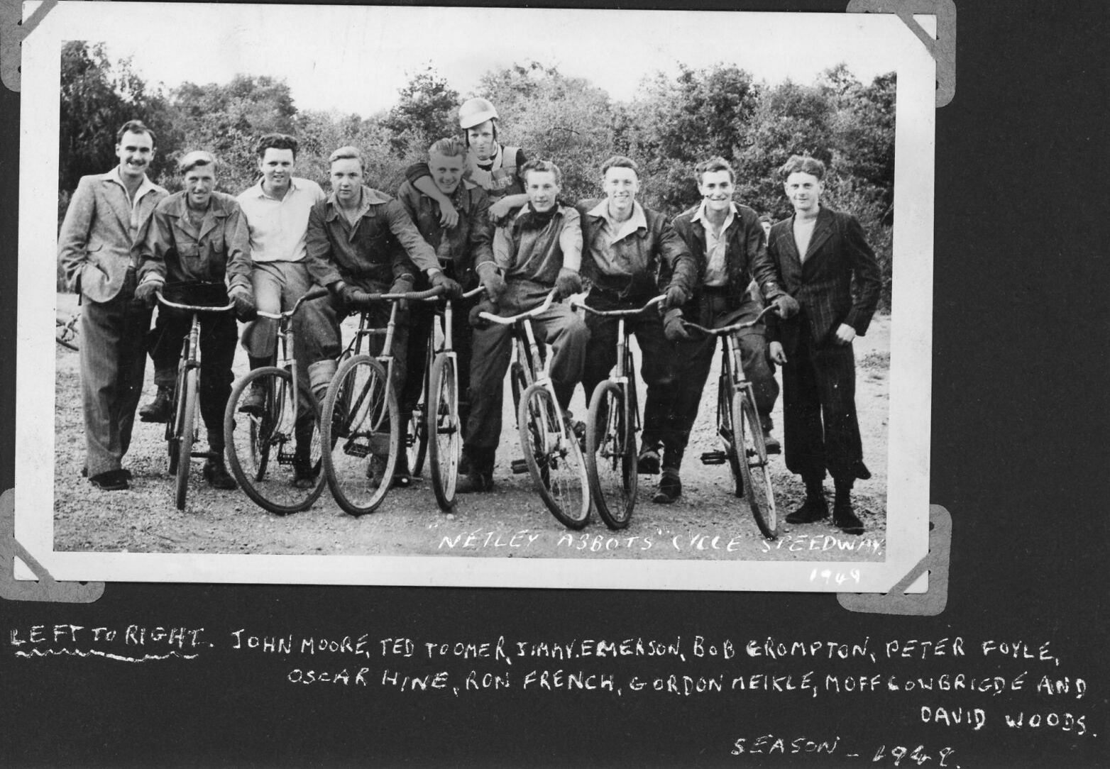 Received from Chris Meikle Past Lives and Times of Netley Village - Dirt Track Cycling