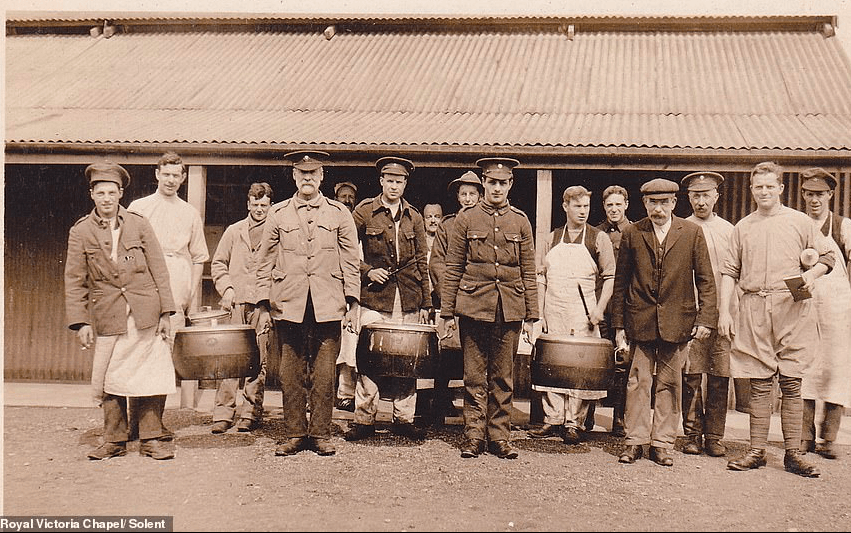 Hospital Cooks at Netley Military Hospital in WW1
