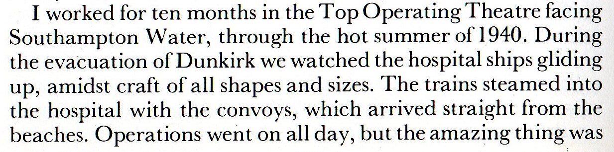 Mrs Beatrice Spurway at Netley Hospital 1940