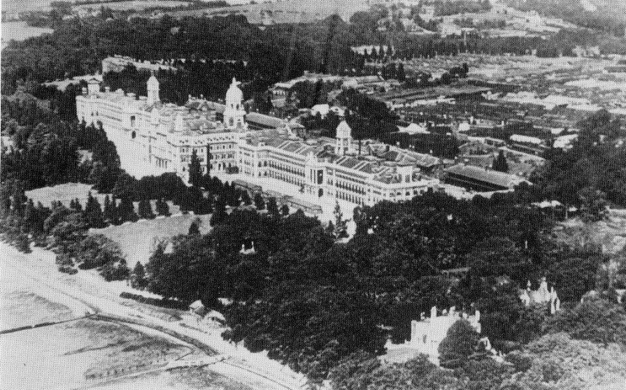Aerial shot of the Royal Victoria Hospital The Royal Victoria Hospital, Netley