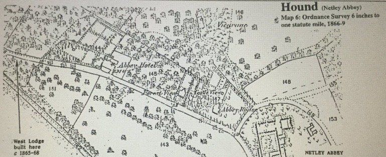 Netley Abbey Hotel map