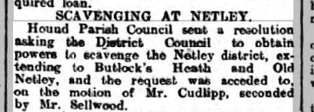 Scavenging at Netley